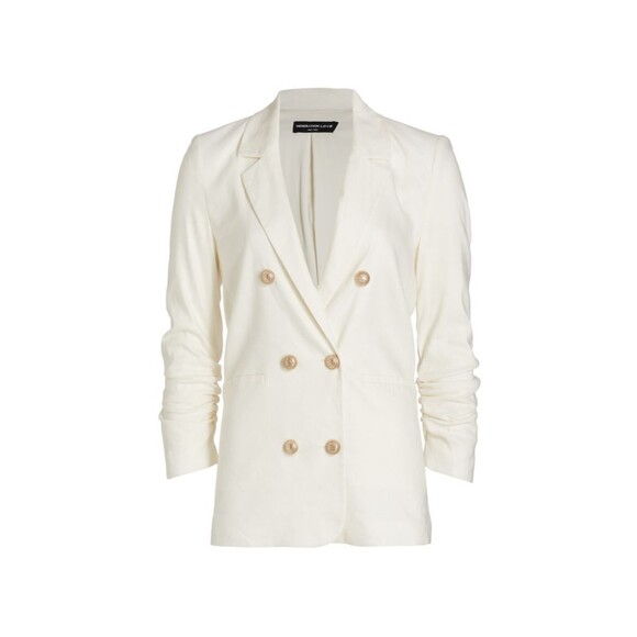 Generation Love SILVIA LINEN BLAZER‎ ECRU NWT SZ XS $495 - Picture 2 of 8